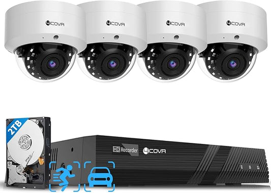 4COVR PoE Security Camera System with 2TB HDD, LY54AX5M0804
