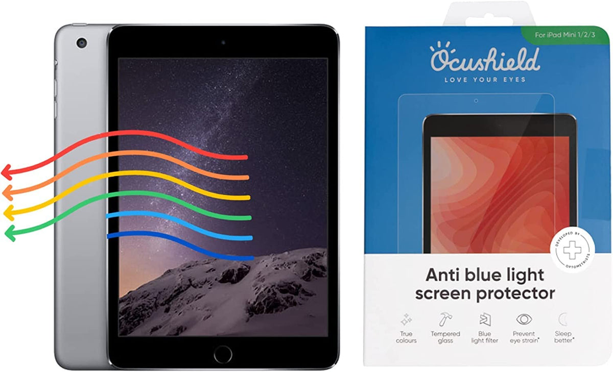 Ocushield Anti Blue Light Screen Protector for Apple iPad Pro 10.5" (2nd Gen, 2017)/iPad Air 3 (2019) - Blue Light Filter for iPad - Eye Protection - Accredited Medical Device - Anti-Glare