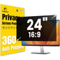 F FORITO 23.8 Inch 16:9 360°Privacy Screen Protector for Computer Monitor, Removable Eye Protection Anti Blue Light Anti Glare Computer Screen Privacy Shield for 23.8" Widescreen Monitors