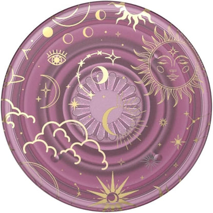 PopSockets Translucent Phone Grip with Expanding Kickstand, PopSockets for Phone, Adhesive Grip, Translucent PopGrip - Celestial Mauve