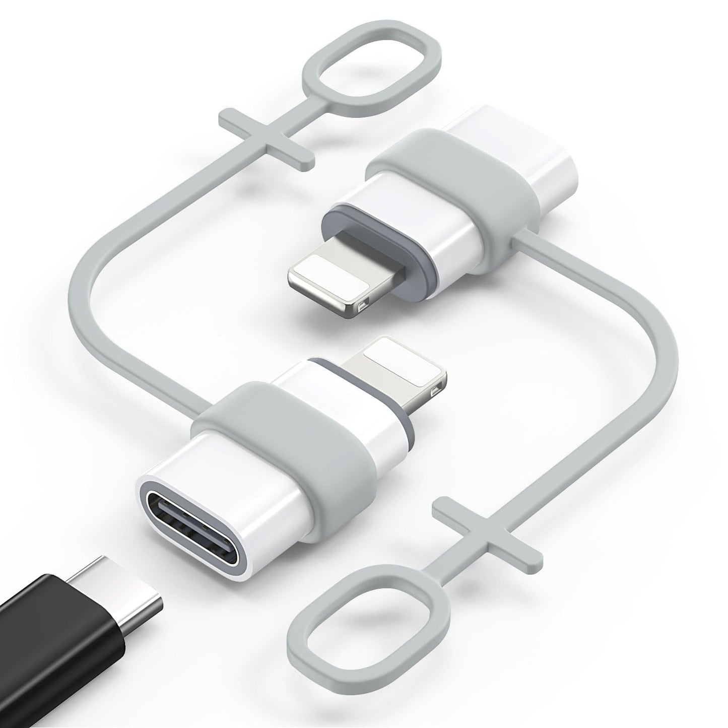 MoKo USB C to Lightning Adapter for iPhone 14/13/12, 2 Pack