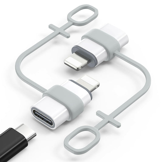 MoKo USB C to Lightning Adapter for iPhone 14/13/12, 2 Pack