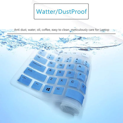 Keyboard Cover Skin for Dell KM636 KB216 KB216t KB216d KB216p Wired & Wireless Keyboard, Dell Optiplex 5250 3050 3240 5460 7450 7050, Dell Inspiron Desktop 24" 27" 5400 5490 7700 7790 3475 3670 3477
