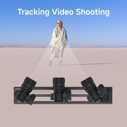 Accsoon Toprig Motorized Camera Slider, Wireless DSLR Video Slider with Button/APP Control, Time-Lapse/Loop Mode, Speed Knob, 120° Panoramic Shooting, Compatible with GoPro, Camera-24inch Video Slider