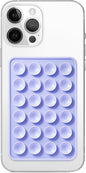 Silicone Suction Phone Case Mount, Non Slip Sticky Phone Grip for Cellphone, Silicon Adhesive Suction Cup Phone Mount, Strong Grip Holder for Selfies and Videos (Lavender)