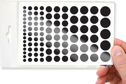 Stackable Webcam/Camera Vinyl Covers | 95 Low-Tack Restickable Webcam Stickers | 5-Sizes | Black 95-Pack (Ultra Glossy)