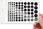 Stackable Webcam/Camera Vinyl Covers | 95 Low-Tack Restickable Webcam Stickers | 5-Sizes | Black 95-Pack (Ultra Glossy)