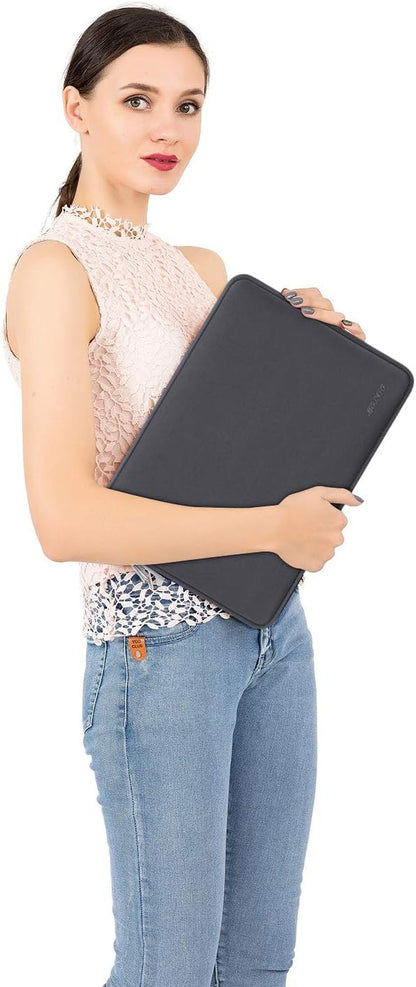 MOSISO Laptop Case 13.3 inch, 13-13.3 inch Laptop Sleeve Bag Compatible with MacBook Air/Pro 13 / Pro 14, HP Dell ASUS Lenovo Notebook, Neoprene Computer Sleeve Bag with Small Case, Space Gray