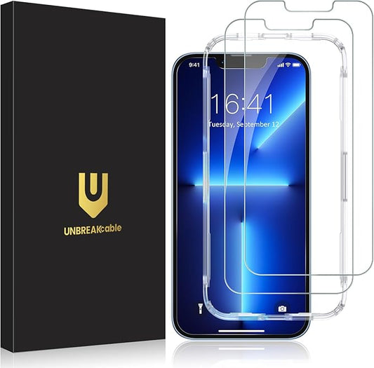 UNBREAKcable 2-Pack Screen Protector for iPhone 14 Tempered Glass