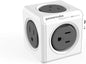 Allocacoc PowerCube Original 5 outlets, Surge Protector Wall Plug Charger Outlet Multiplier, Compact for Travel Home Office Dorm workspace 1875W 125V 15A ETL(Grey)