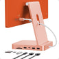 USB C HUB for iMac 24 inch 2021/2023/2024, USB Hub Adapter iMac Accessories for iMac M1/M3/M4 with USB C 10Gbps 3*USB A SD/TF, Docking Station Support Expand M.2 SSD (Not Included), Orange