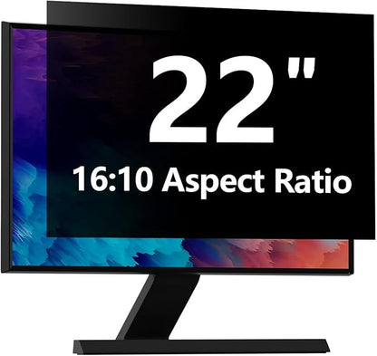Computer Privacy Screen Protector 22 Inch with Hp Dell Acer Asus Samsung LG and More, Removable Security Shield Filter for 16:10 Aspect Ratio Monitor Like ViewSonic Sceptre AOC Koorui BenQ(22" Diagonal 16:10 1 Pack)
