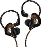 BASN in Ear Monitor Headphones for Musicians, Bsinger 2nd Generation Sound Isolating Earphones with Dual Dynamic Drivers Detachable MMCX Cable (Brown)…
