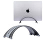 Psitek Adjustable Vertical Laptop Stand - 6061 Aluminum, CNC Precision, Anodized Finish, Fits All Laptops Including 17-inch, Ventilated Design, Anti-Slip Silicone Pads, ARC Shaped Stands