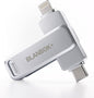 MFi Certified 128GB Flash Drive for iPhone Photo Stick, USB Thumb Drive Memory Stick High Speed USB Drive Photo Storage for iPhone Flash Drive Compatible for iPhone/iPad/Android/PC