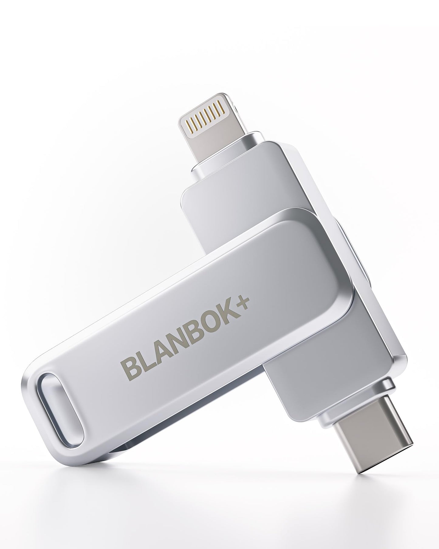 BLANBOK+ MFi Certified 512GB Flash Drive for iPhone Photo Stick, USB Thumb Drive Memory Stick High Speed USB Drive Photo Storage for iPhone USB Stick Compatible for iPhone/iPad/Android/PC, BLA233