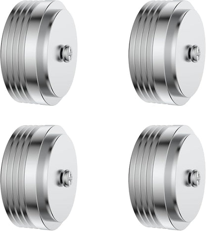 Audiocrast IF3917S HiFi Speaker Isolation Feet Pads 4PCs Aluminum 39x17mm Silver Speaker Shock Absorber Vibration Dampener Floor Protector for Audio Speaker Subwoofer CD DVD Amplifier Turntable DAC