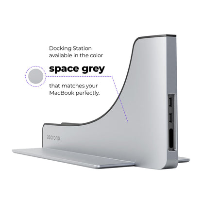 Dock for 13" Apple MacBook Air - Docking Station - Connect Dual Displays with Two Thunderbolt 4 USB-C Ports - Mac Docking Station Hub - Supports MacBook Air 13" (M2,M3,M4,M5 2022-2026)