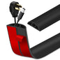 LSGCQ Floor Cord Cover Self Adhesive Cord Hider Floor Cable Management