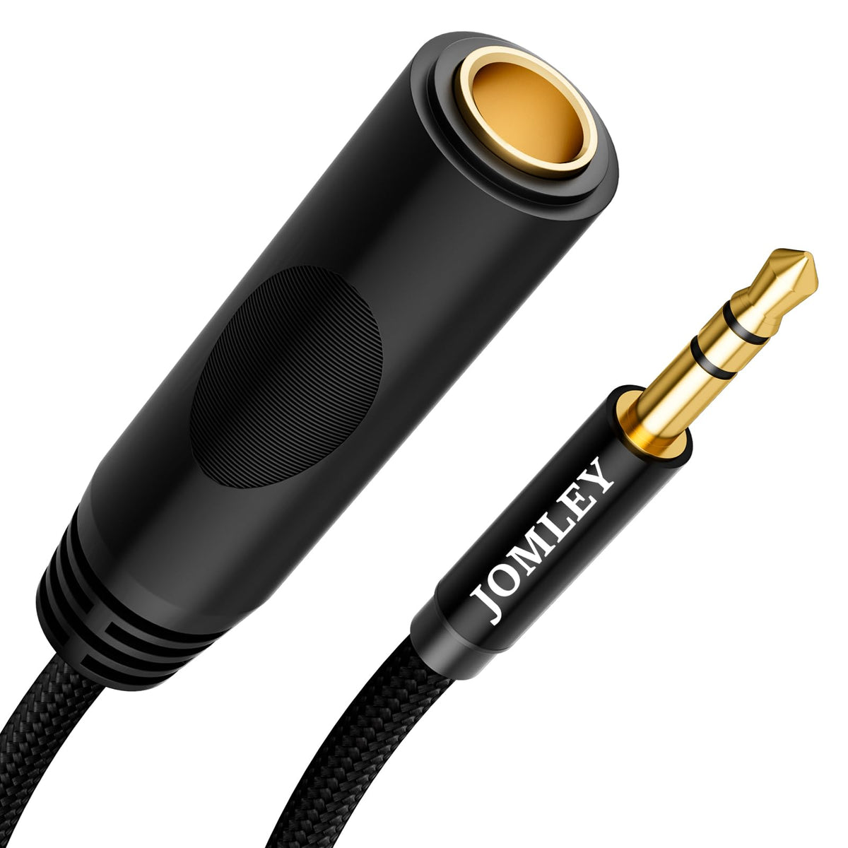 JOMLEY 1/4" Splitter Cable, 6.35mm TRS 1 Male to 2 Female Adapter, 20cm