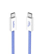 Belkin USB C to USB C Cable, 3.3ft, 60W - Type C Charger, iPhone Charger Cord, Soft, Braided, Flexible for iPhone 16, Galaxy S25, Pixel 9, Airpods, iPad Pro, Tablet & More, Travel Essentials - Blue