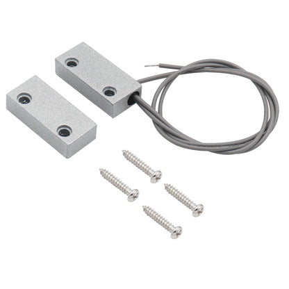 FOCMKEAS Magnetic Reed Switch, NO, 2 Wire, Zinc Alloy Sliver, MC-51