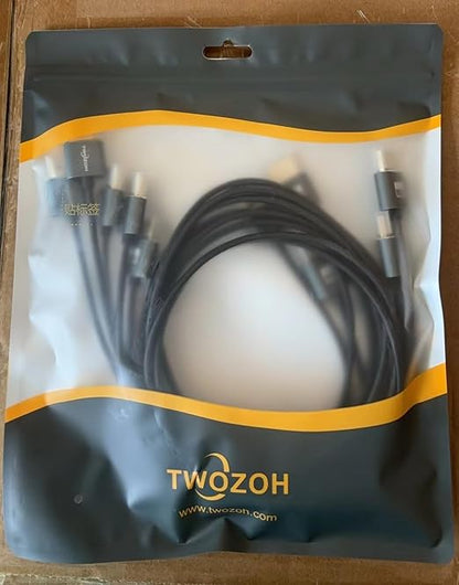 Twozoh Slim 4K HDMI Cable 3.3FT 5 Pack, Ultra Thin & Flexible Skinny HDMI to HDMI 2.0 Cord Support 4K/60HZ 18gbps Laptop, Monitor, PS5, PS4, Xbox One, Fire TV