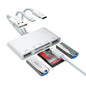 [Apple MFi Certified] iPhone SD Card Reader, 4 in 1 Cameras SD Reader with Dual Slot for MicroSD/TF, Photography Memory Card Trail Game Camera Viewer Adapter, Plug and Play for iPhone/iPad/iMac/DJI