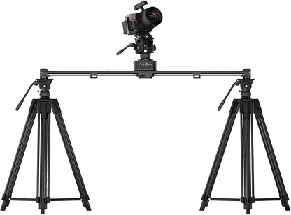 ZEAPON AXIS 80 Pro AXIS Multi-axis Motorized Camera Slider, 31''/ 80cm Professional DSLR Dolly Carbon Fiber Electric Track, Pan Heads for 360° Panoramic Time-Lapse Follow Focus Photography