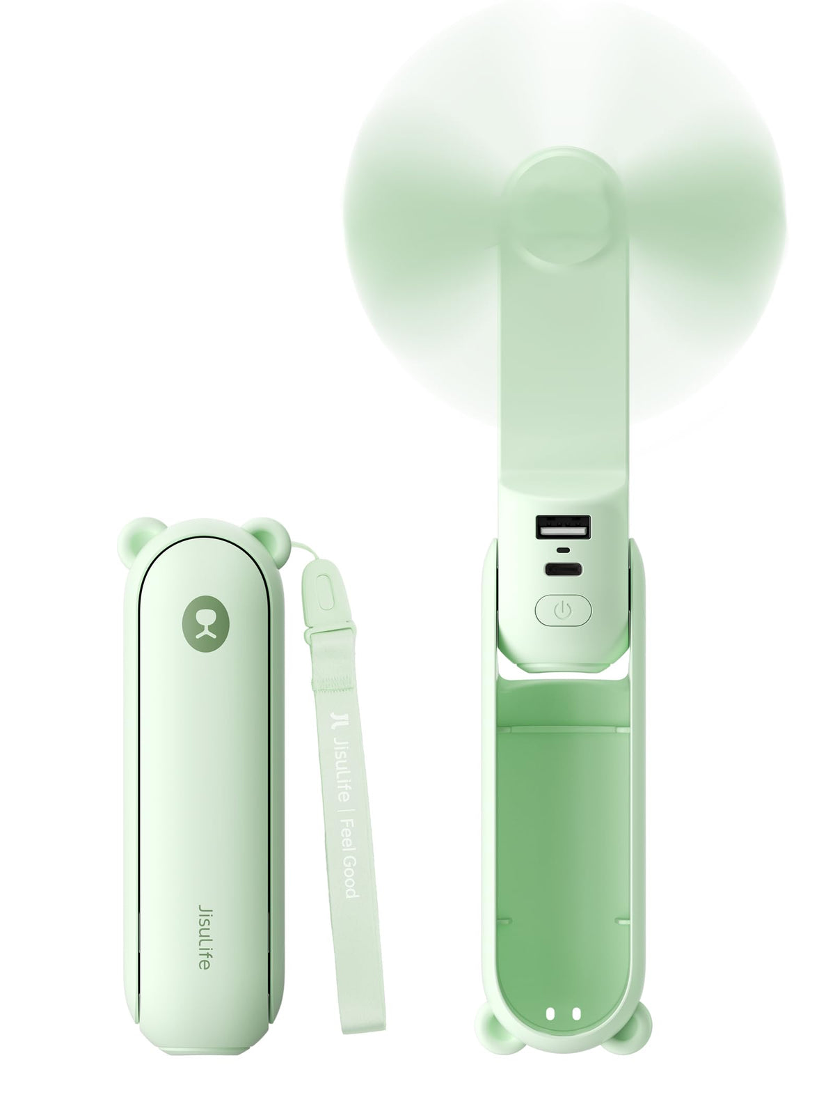 JISULIFE 3 IN 1 Portable Fan with Power Bank & Flashlight Featured