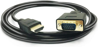 HDMI to VGA Cable, 1080P HDMI Male to VGA Male M/M Video Converter Cord Adapter Compatible with hdmi Desktop, Laptop, DVD to 15 Pin D-SUB vga HDTV Monitor Projector (10 Feet)