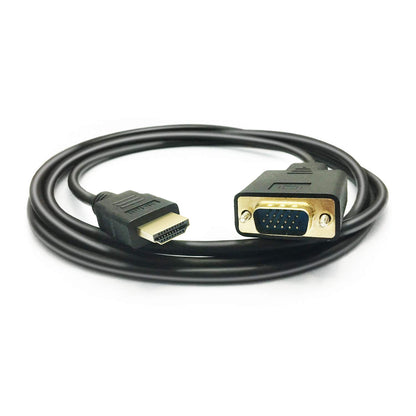 PeoTRIOL HDMI to VGA Cable, 1080P HDMI Male to VGA Male M/M Video Converter Cord VGA Adapter Compatible w/HDMI Desktop, Laptop, DVD to 15 Pin D-SUB VGA HDTV Monitor Projector - 6Feet