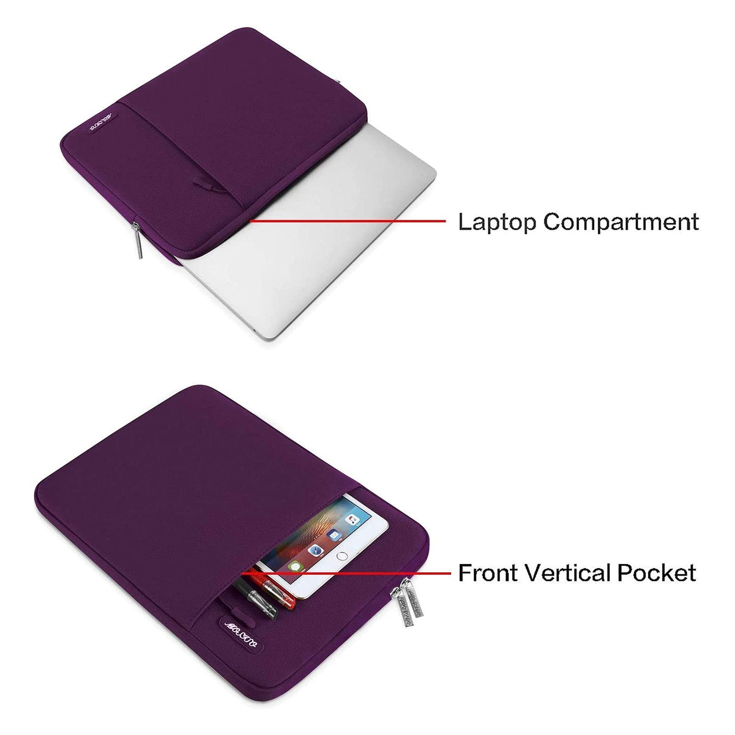 MOSISO Laptop Case 16 inch, 15-15.6 inch Laptop Sleeve Bag with Pocket