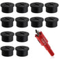 1.5 Inch(38mm) Desk Grommet,13 Pieces Cable Grommet, Desk Hole Cover for Cables with Hole Saw,Plastic Cable Cord Wire Hole Cover for Desk, Table,Cabinet,Countertop and Other Furniture(Whitek)