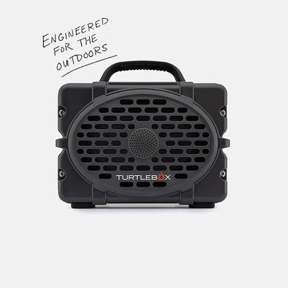 Turtlebox Original Gen 3: Portable Outdoor Bluetooth Speaker – Ultra-Loud (120dB), Waterproof (IP67), Rugged, Impact-Resistant, 3-Day Battery | Party Mode: Unlimited Pairing Stereo, Gray/Electric Blue
