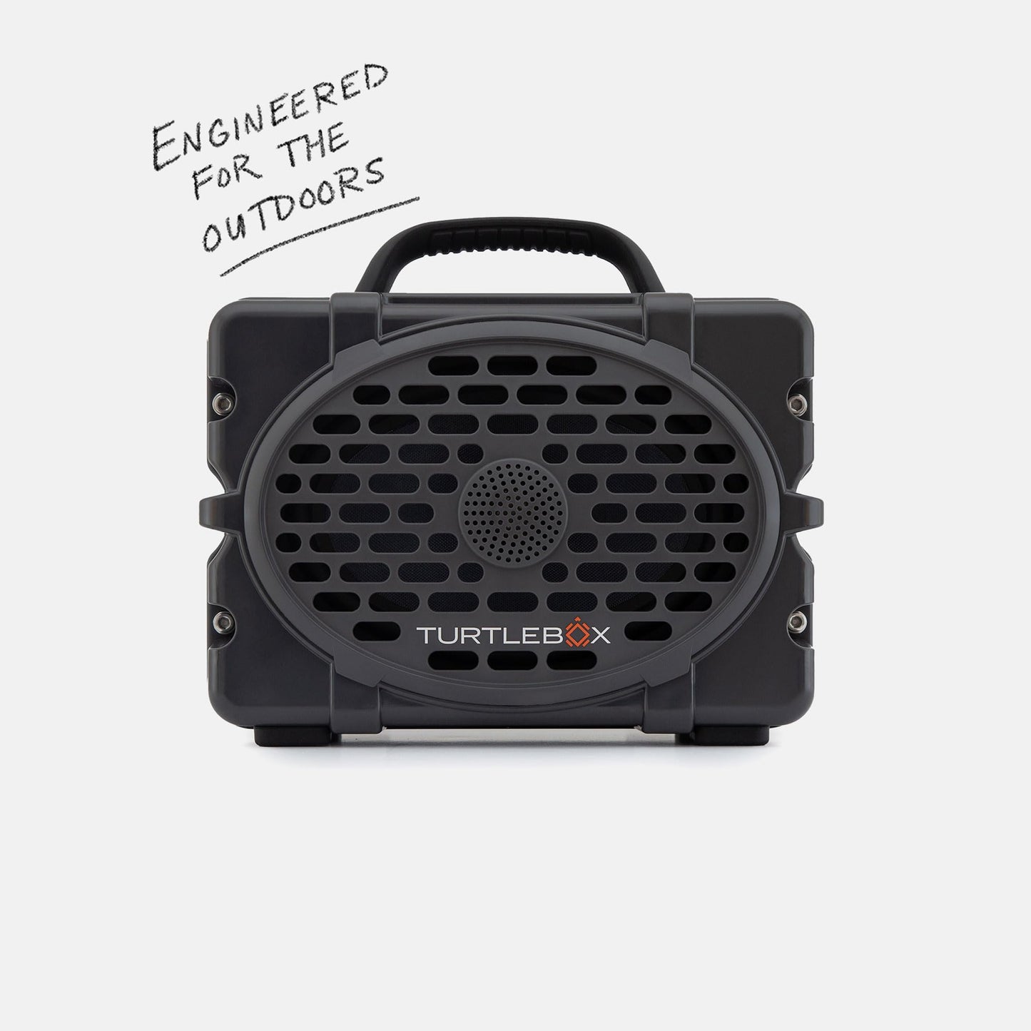 Turtlebox Original Gen 3: Portable Outdoor Bluetooth Speaker – Ultra-Loud (120dB), Waterproof (IP67), Rugged, Impact-Resistant, 3-Day Battery | Party Mode: Unlimited Pairing Stereo, Gray/Electric Blue