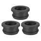 PATIKIL 22mm / 7/8 Inch Drill Hole,11/16 Inch ID Rubber Grommets, 3Pcs Top Hat Grommet for Wiring Eyelet Ring Gasket Automotive Firewall Cable Hole Plugs Wires Protection, Black