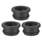 PATIKIL 32.6mm / 1-1/4 Inch Drill Hole,1 Inch ID Rubber Grommets, 3Pcs Top Hat Grommet for Wiring Eyelet Ring Gasket Automotive Firewall Cable Hole Plugs Wires Protection, Black