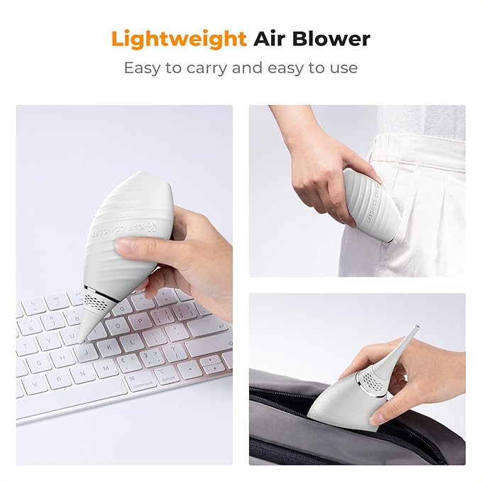K&F CONCEPT Air Blower, with Long Nozzle/Short Nozzle Switch Design, Single Air Intake Camera Lens Blower, for Digital SLR Lens Sensor LCD Screens Musical Instruments Keyboards Telescope Filters