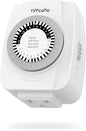 TiFFCOFiO Indoor Mechanical Outlet Timer, 3 Prong Timers for Electrical Outlets, 24-Hour Programmable Plug in Light Timer, ETL Listed (1 Pack)