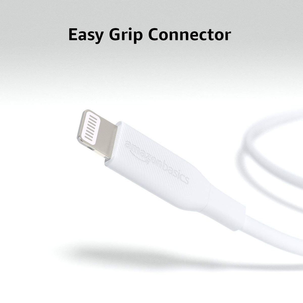 Amazon Basics USB-C to Lightning Charger Cable, Apple MFi Certified for iPhone 14 13 12 11 X Xs Pro, Pro Max, Plus, iPad, Fast Charging, High Speed Data Sync, 6 ft, White
