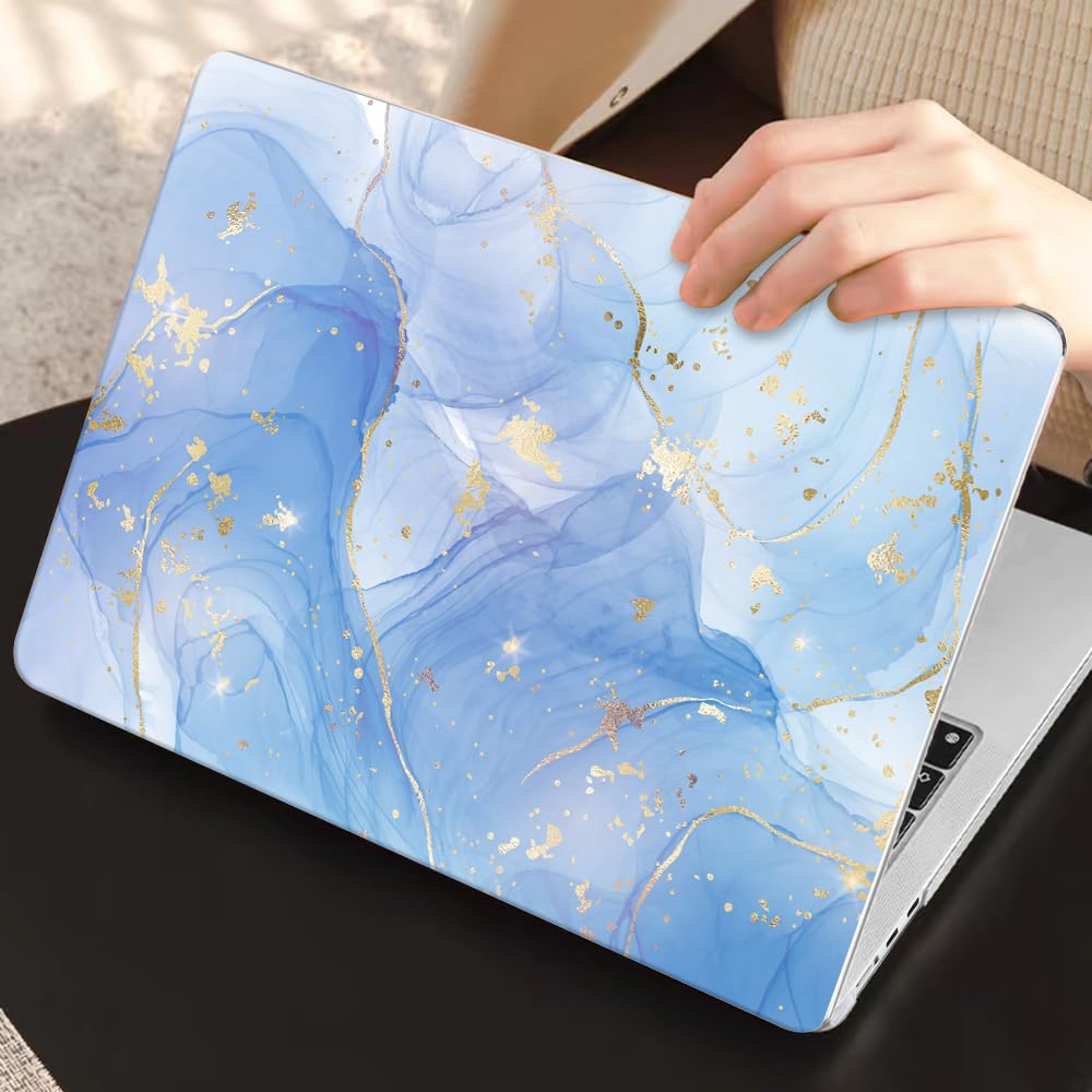 LCMOCICO for MacBook Air 13 inch Case M5 M4 M3 M2 2026-2022, Blue Marble