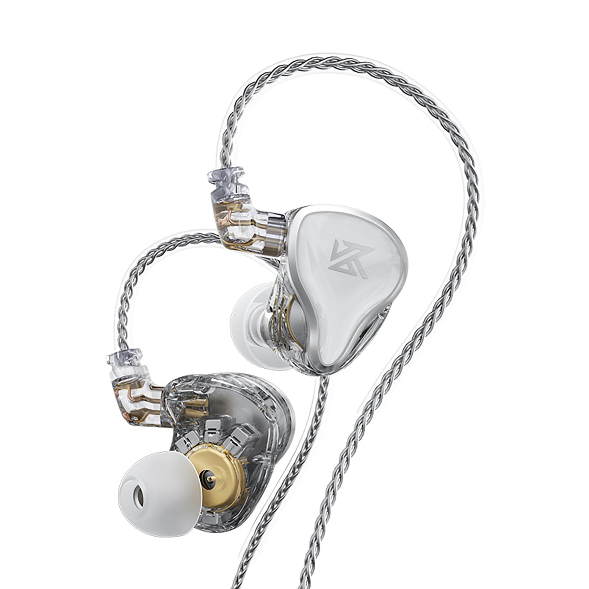 CCA KZ Zax in Ear Monitor Headphones 16 Units 7BA 1DD Hybrid Drivers HiFi IEM Earphones High Clarity Metal Gaming Earbuds with 2 Pin Detachable Cable