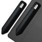2 Pcs Silicone Pencil Tective Holder, Strong Adhesive Pen Case Holder Black