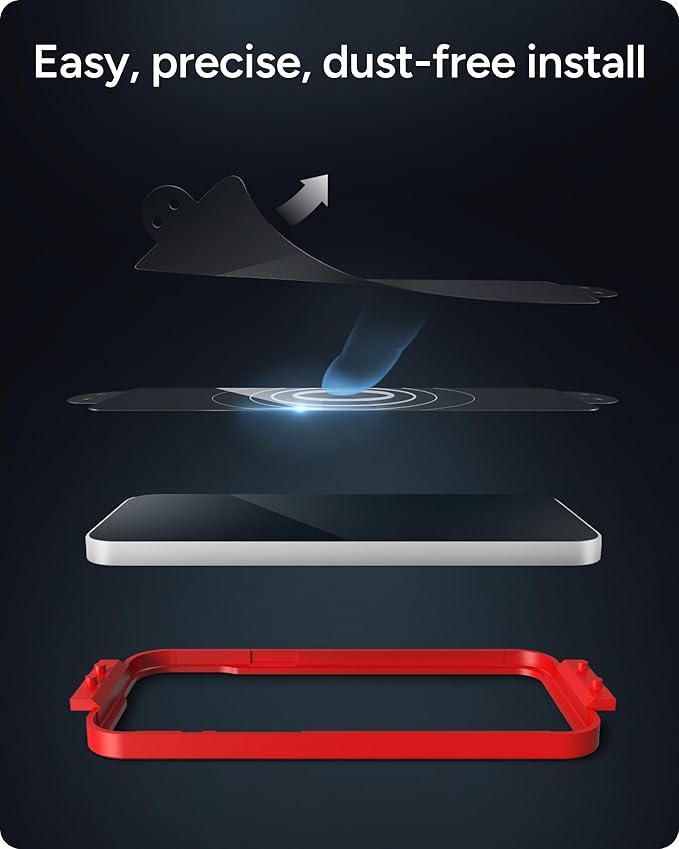 ZAGG InvisibleShield Glass Elite iPhone 15 Pro Max Screen Protector - 5X Stronger with Reinforced Edges, Scratch & Smudge-Resistant Surface, Easy to Install