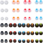54 PCS Earbud Replacement Tips Silicone Earbud Tips Earbud Covers Fit for in-Ear Headphones (Inner Hole 3.8mm -5.1mm) Earbud Rubber Tips Ear Tips S M L