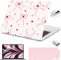 Teryeefi Compatible with MacBook Air 13 inch Case 2025-2022 M4 A3240 M3 A3113 M2 A2681, Plastic Garden Flowers Hard Shell&Keyboard Cover&Screen Film for MacBook Air 13.6 inch, Elegant Pink Bows A011