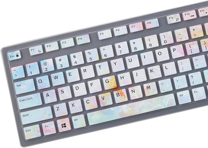 Keyboard Cover Skin for Dell KM636 KB216 KB216t KB216d KB216p Wired & Wireless Keyboard, Dell Optiplex 5250 3050 3240 5460 7450 7050, Dell Inspiron Desktop 24" 27" 5400 5490 7700 7790 3475 3670 3477