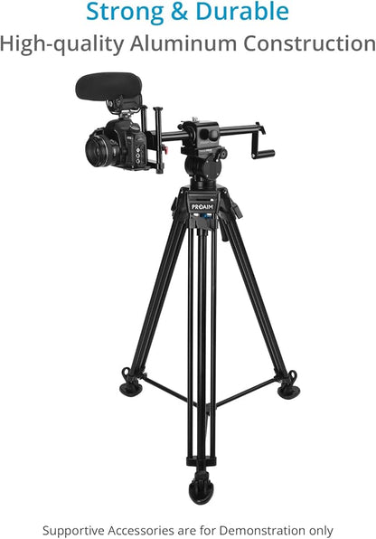 PROAIM Tango 360° Camera Rotating Dutch Angle Rig for DSLR Cameras. Height Adjustable. Payload up to 2.27kg/5lb. (P-TNGO-01)