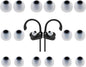 Earbud Tips Ear Bud Tips Soft Anti Slip Washable and Reusable Silicone Replacement Earbud Tips Fit Most in-Ear Earbuds(Inner Hole 3.8mm -5.1mm) 18pcs S M L